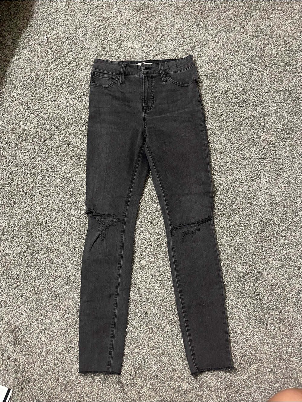 Madewell Curvy High-Rise Skinny Black Jeans size 26